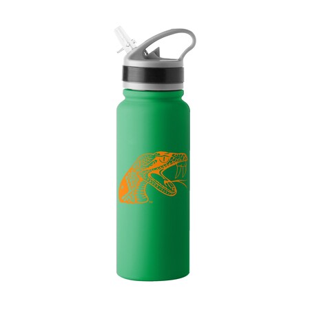 Logo Brands Florida A&M 25oz Logo Stainless Single Wall Flip Top Bottle 137-S25UFTB-8